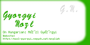 gyorgyi mozl business card